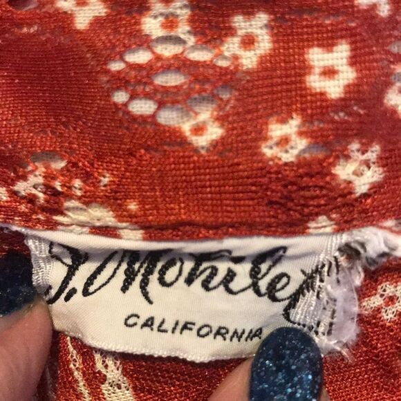 Multicolor Vintage J.Mohilet Women Blouse Size S - Picture 13 of 15